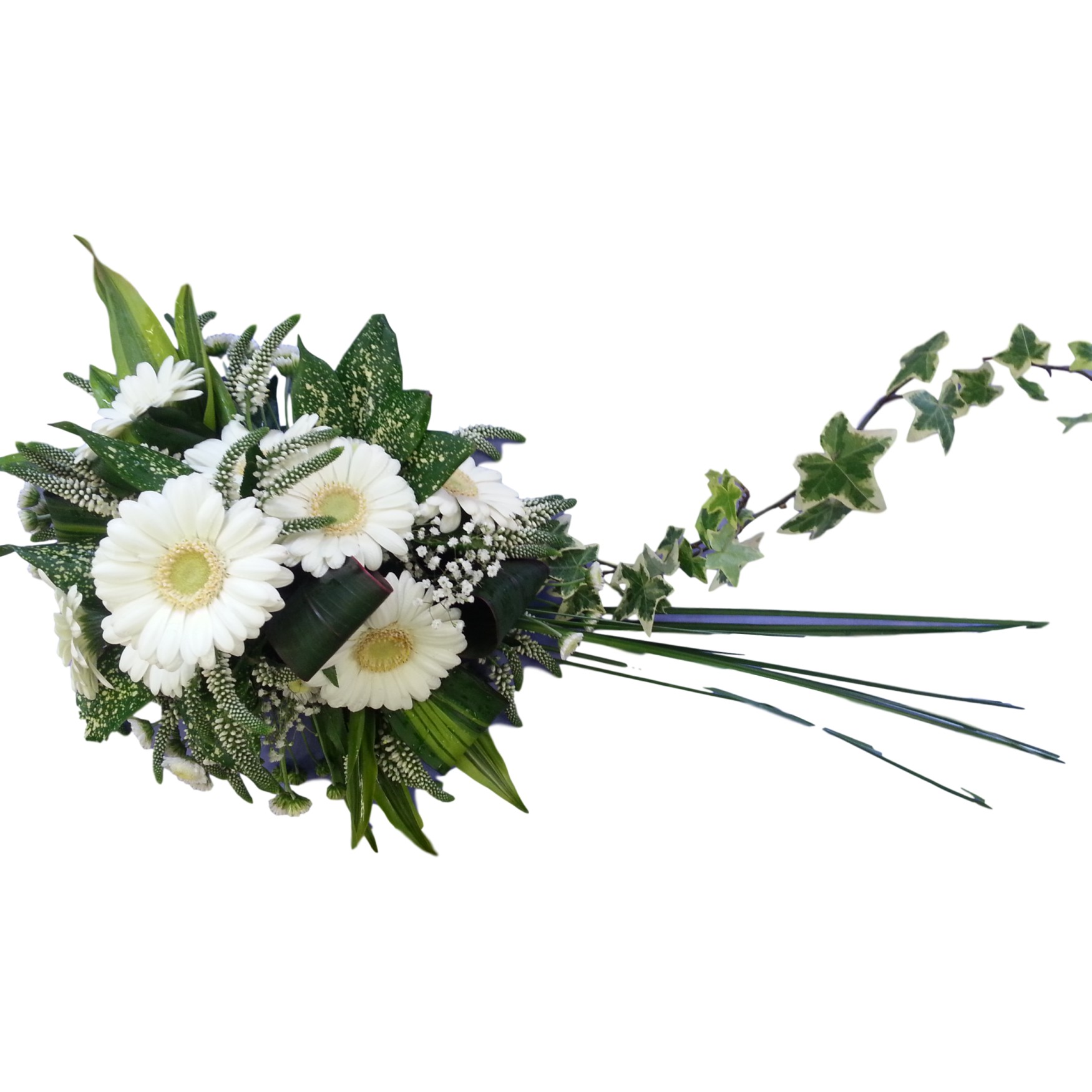 Brides Wedding Shower Bouquet - with White Germini